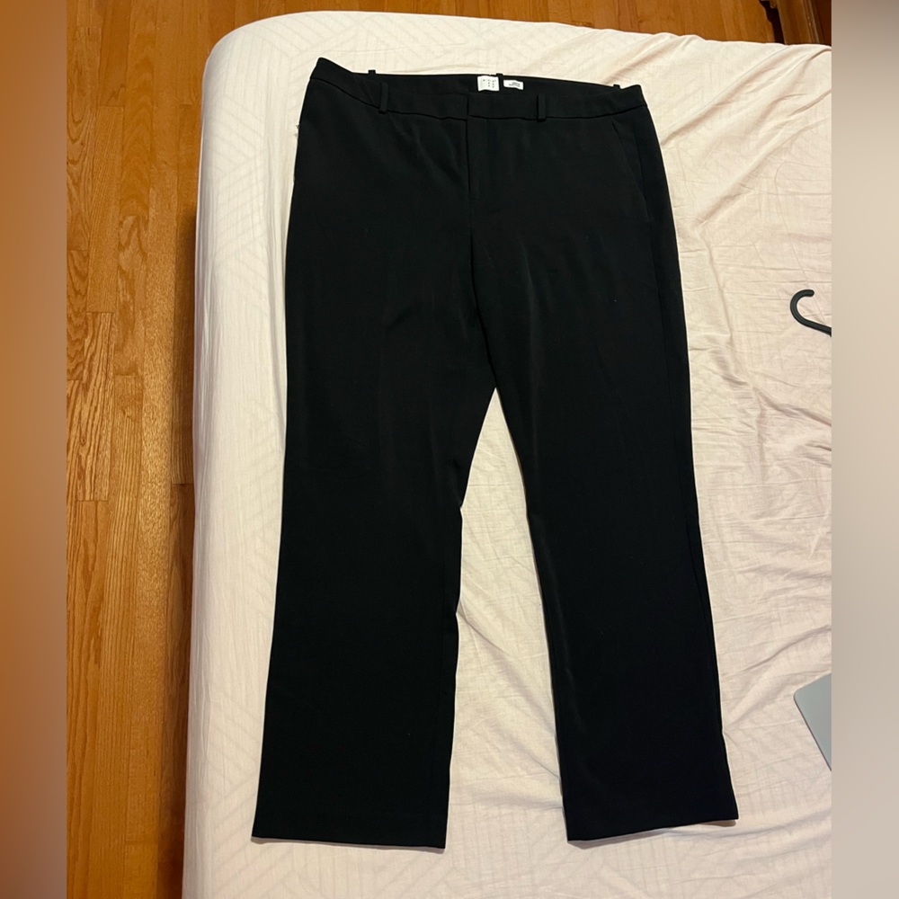 A New Day Black Straight-Leg Women's Trousers